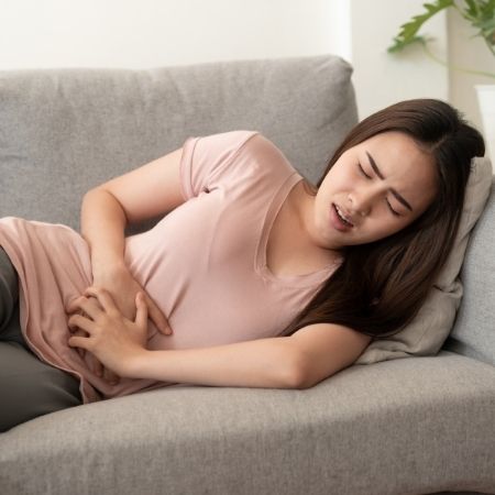 Endometriose Symptome - starke Bauchschmerzen
